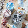 1Roll PET Tape Autumn Overture Series Literary Retro Elements Handbook Decorative Material Loop Stickers