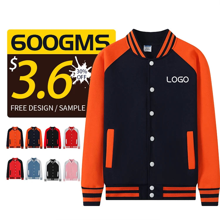Wholesale Price Custom logo Bomber Jacket School Baseball Team Jackets Cheap Letterman Mens Jacket