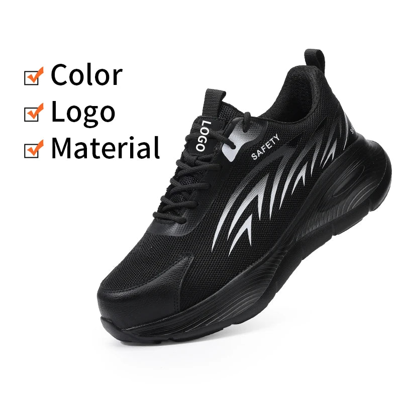 GUYISA Customized Labor protection Shoes with European Standard Steel Toe Caps Anti-smashing and Anti-piercing