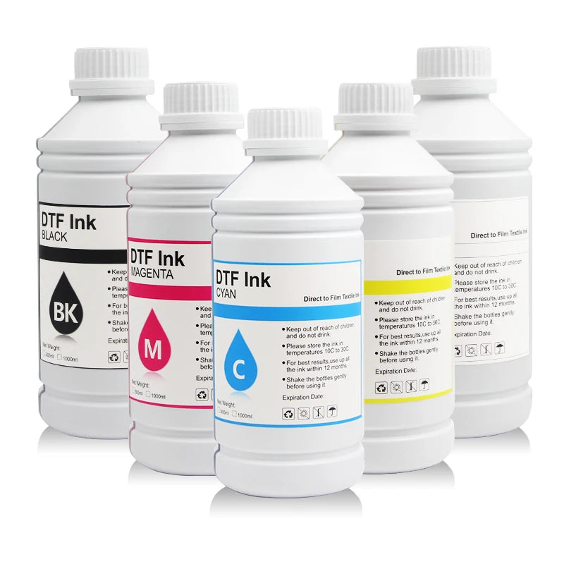 OCBESTJET 500ML Digital T-shirt Dtf Neon Superinm Film Printing Inks PET DTF White INK Film Transfer DTF Ink