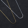 3mm High Quality Snake Chain Necklace Real 18k Gold Plated Stainless Steel Chain Line Necklace for Women Men Teen