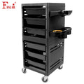 Plastic 6 Drawers Storage Hair Stylist Trolley 360 Rotation Beauty Salon Equipment Hair Salon Trolley