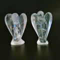 Huiying 1.5 Inch Hand Carved Natural Clear Quartz Custom Carving Angel for Sale Crafts