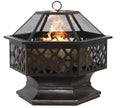 Wholesale Outdoor Large Garden Patio Iron Freestanding Powder Coated Eco-Friendly Wood Burning BBQ Camping Fire Pit