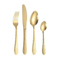 New Trending Product 2021 Premium Gold Plated Cutlery Set Stainless Steel Flatware Gold Spoons