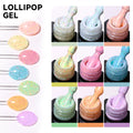 JTING Hot Selling New Summer Popular 9 Colors Sweet Candy Lollipop Nail Gel Polish Collection Set OEM Custom Private Label