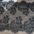 34CM Floral Eyelash Lace Trim Chantilly Fabric Textile LT2615B