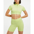 Wholesale Women Short Sleeve Yoga Sets Fitness Workout Gym Short Sets for Women Custom Two Piece Shorts Yoga Set