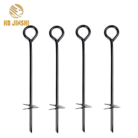 Black Painted Ground Anchor Earth Anchor Screw in Anchor