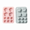 DIY Dog Paw Shape Eco-friendly 10 Holes Large and Small Paw Chocolate Mold Silicone Soap Mold Cake Mould Bakeware Cake Tools