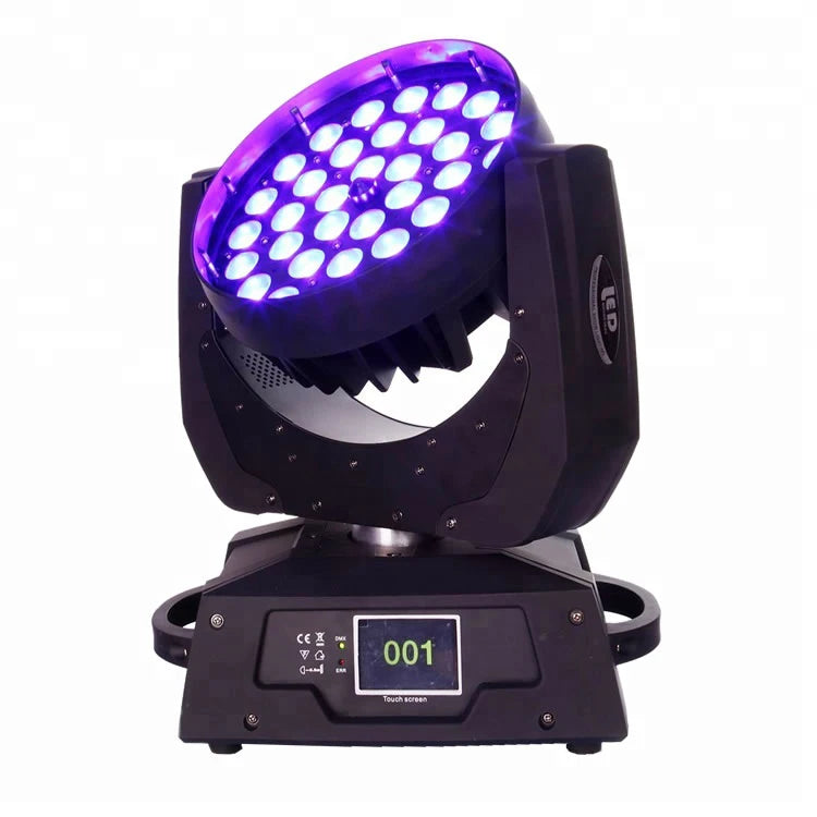 Hot Sale Dj Party Stage Lights 36x18w Rgbwauv 6in1 Zoom Wash Led Moving Head