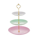 Plastic 3 Tier Cupcake Stand Dessert Stand Cake Display Rack Decoration Wedding Tea Party Serving Platter