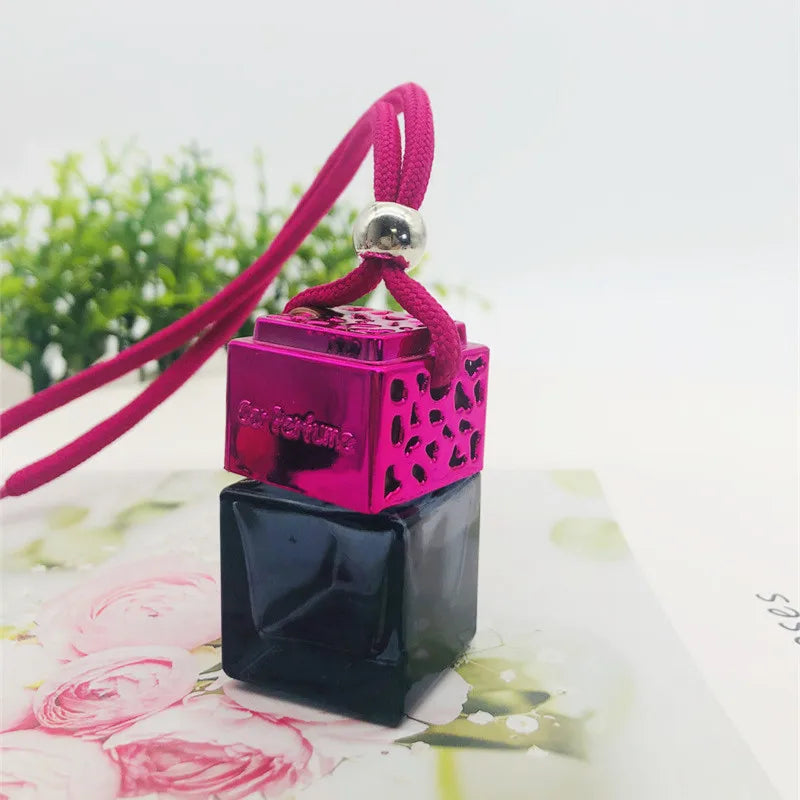 Glass Decoration Pendant 8ml Ornament Air Freshener for Essential Oils Diffuser Fragrance Storage Pocket Empty Bottles