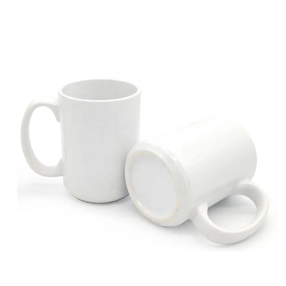 15oz Custom Design Blank Mug Top Grade Sublimation Blank Mug Ceramic Coffee Cup Customize LOGO Acceptable