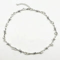 Gothic Small Wire Bramble Necklace Barbed Wire Little Thorns Chain Choker Necklace Throns Barbed Wire Necklace Punk Jewel