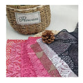 Jiede Manufacturer Gold Crochet Stretch Fabric Crochet Knit Mesh Lace Fabric Per Meter