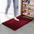 Custom Soft 16" X 24" Soft Plush Water Absorbent Quick Dry Bath Mat Chenille Bath Rug Floor Door Mat