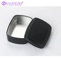 Wholesale 90ml 82x60x26mm Portable Storage Rectangle Square Matte Black Tea Tin Box Aluminum Jar Hand Soap Tin