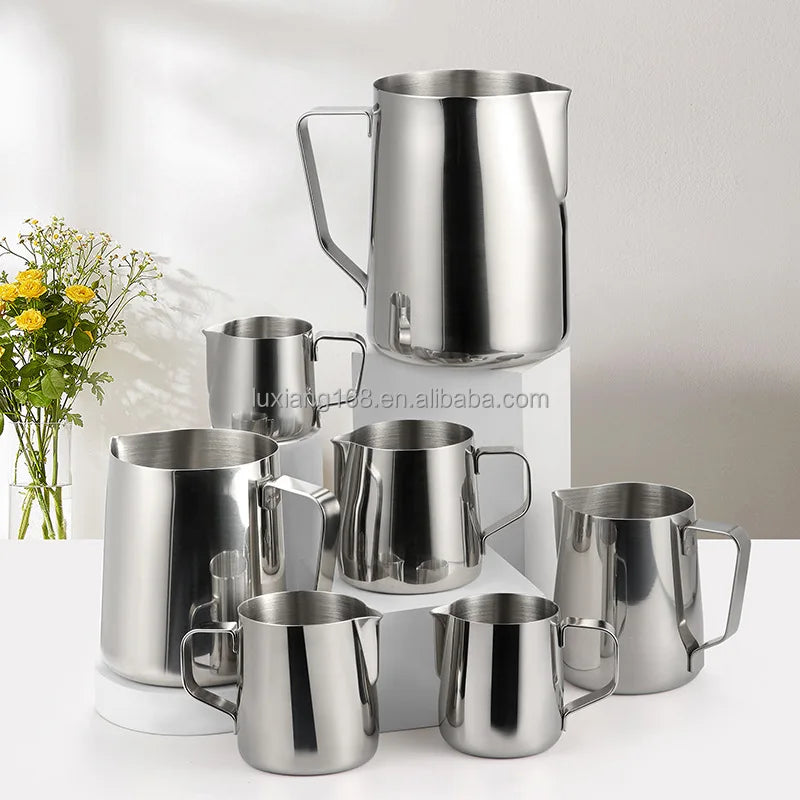 Amaaon Top Seller Barista Kitchen Accessories 304 Stainless Steel Frothing Espresso Milk Frothing Coffee Mug Milk Pitcher