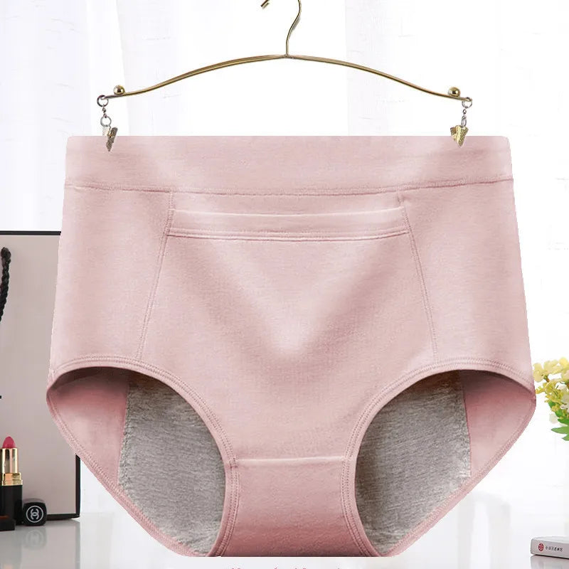 80-200 kg High Waist Large Pocket Physiological Pants Women's Menstrual Underwear Leak Proof Aunt's Regular Sanitary Pants