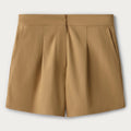 Luxury Women's Summer High Rise 4 Way Stretch Elastic Waistband Polyester/Elastane Casual Shorts