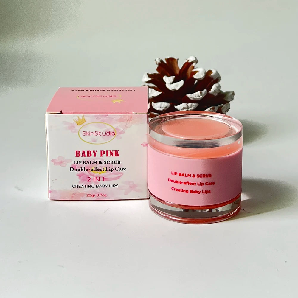 Private Label Lip Care for Black Lips Exfoliating Hot Selling 2 in 1 Best Natural Gentle Care pink Lip Scrub