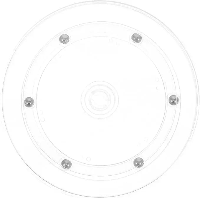 For Durable Transparent Acrylic Turntable Tray Base Rotating Kitchen Pantry Spice Rack Cake Display Bathroom Organizing Display