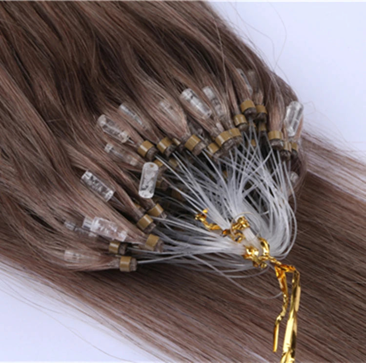 European Natural Human Hair Cuticle Aligned Virgin Remy 100% 6D Silky Straight Human Hair Extensions