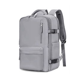Multifunctional Nylon Soft Solid Multi-pocket Travel Zipper Laptop Women Backpack Usb Charging Backpack