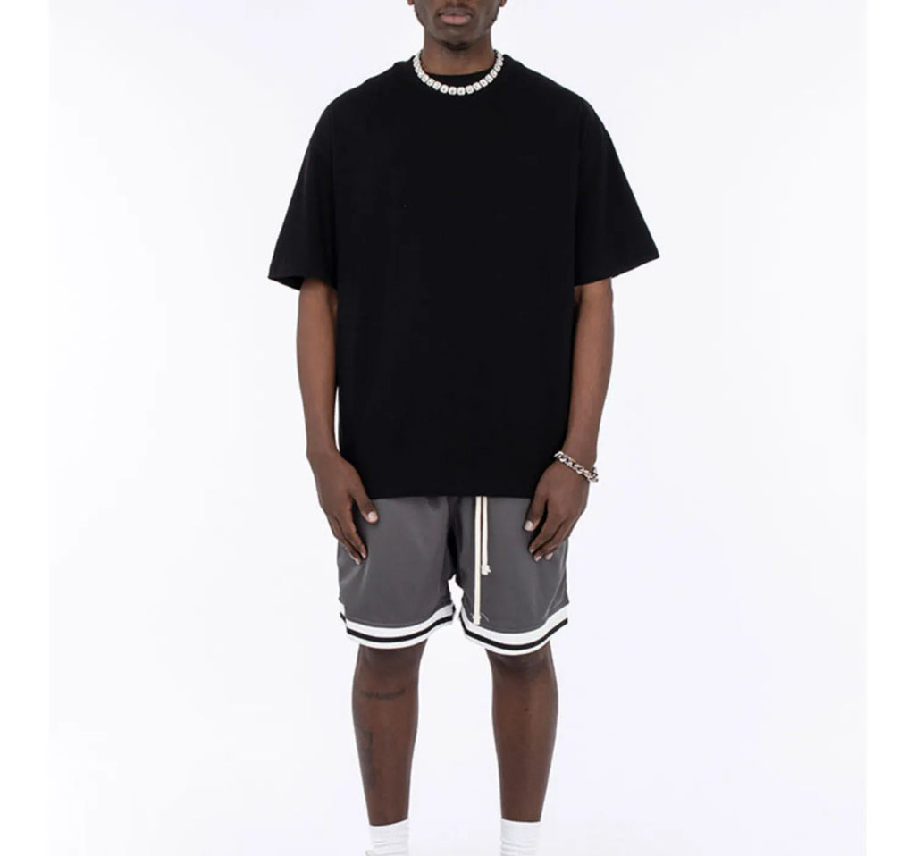 Print on Demand T-shirt Dropshipping 220GSM Tee Vintage Blank Plain Tshirt Cotton  Printing Men 's T Shirts