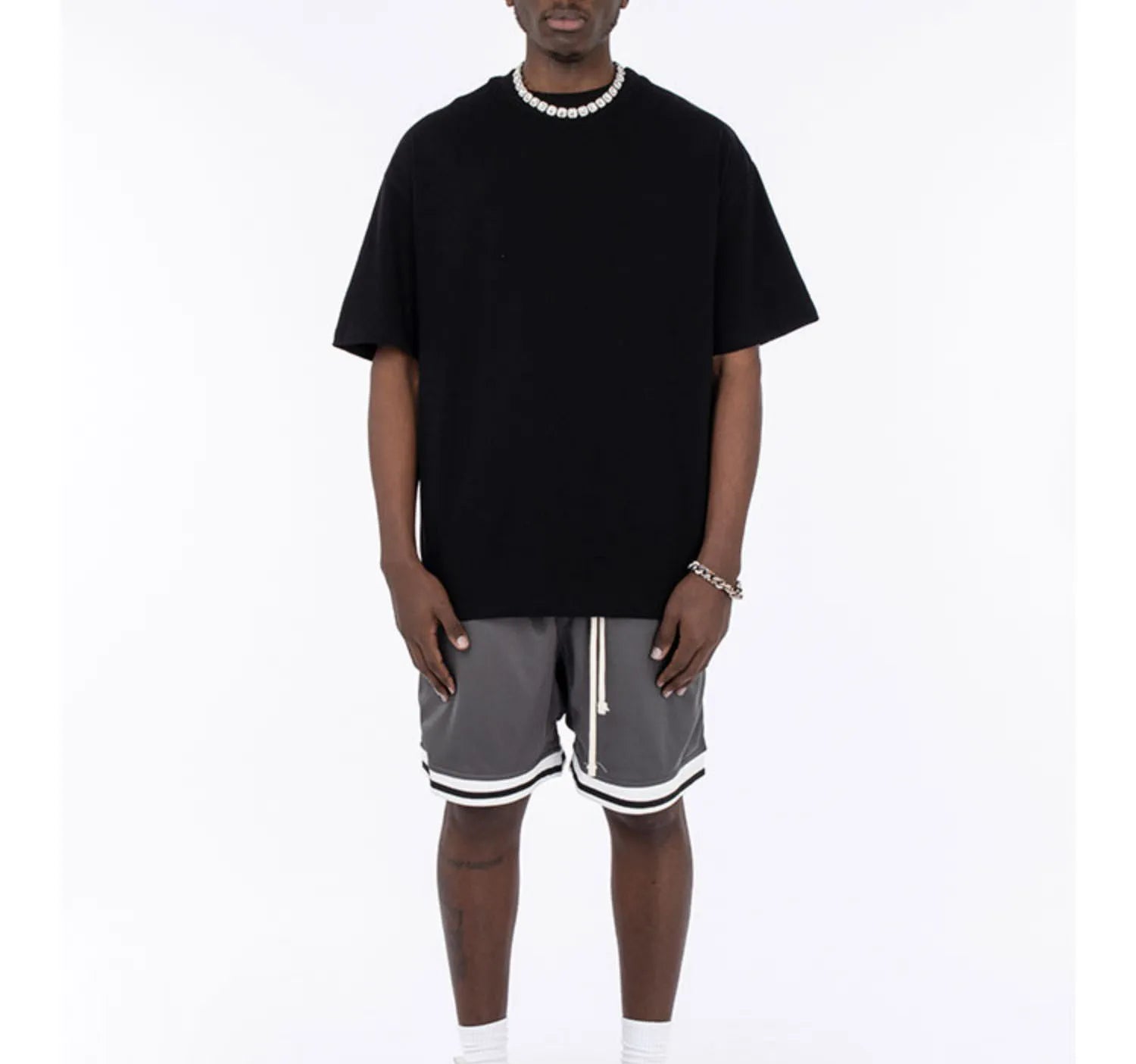 Print on Demand T-shirt Dropshipping 220GSM Tee Vintage Blank Plain Tshirt Cotton  Printing Men 's T Shirts
