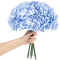 10pcs Hydrangea Silk Flowers Heads With Stems Artificial Hydrangea Flowers for Wedding Home Party Baby Shower Decor MegaBDM