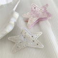 Geometric Starfish Rhinestone Diamond Medium Size Hair Claw Clips Cellulose Acetate Custom Hair Clips for Women