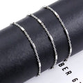 New Stainless Steel 1.5mm Gold Flat Cross Clip Tube Chain Ornament DIY Necklace Bracelet Fashion Features Exquisite Decorative