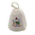 100% Wool Felt Hat with Beautifully Embroidered Cartoon Pattern Customizable Eco-Friendly Sauna Hat for Soft Comfort