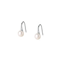 Luxury 925 Sterling Silver Natural 6mm Pearl Earrings for Women Wedding Valentine's Day Jewelry