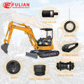 Mini Excavator Undercarriage Parts Rubber Track Sprocket Steel Track Group Idler Top Bottom Roller for Case CK CX Series