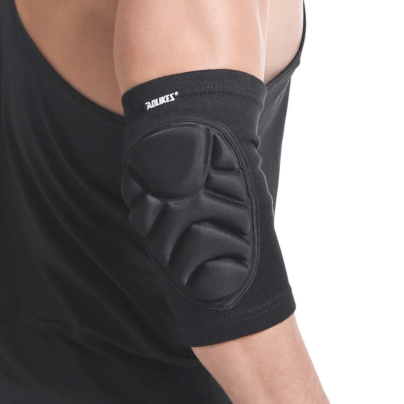 Aolikes Sports Support Elastic Elbow Pad Sleeve Protective Basketball Customized Elbow Support Brace Compression Arm Sleeve 0245
