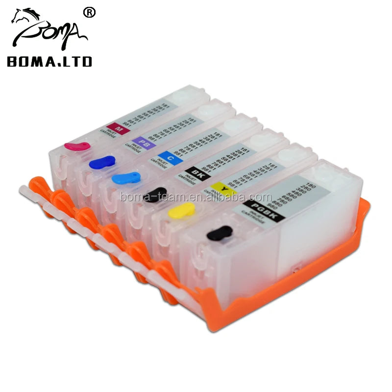 Europe Refill Ink Cartridge With ARC Chip PGI-580 CLI-581 for Canon TS8150 TS8152 TS8250 8251 8252 TS8350 TS9150 TS9155 Printers