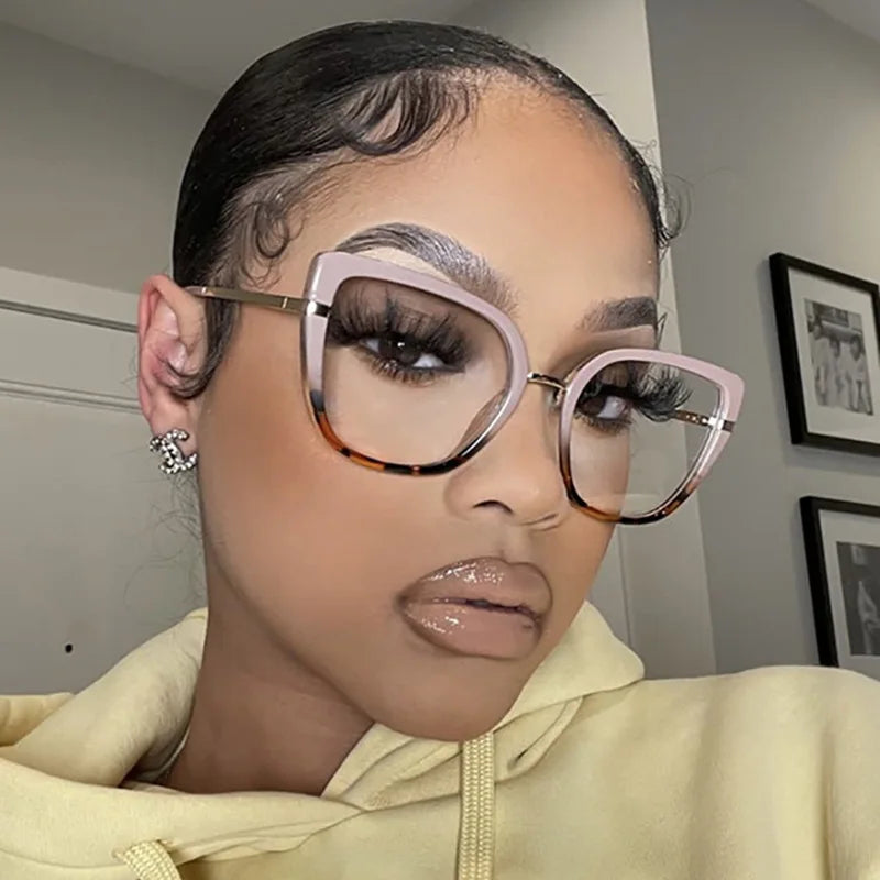 Fashion New Anti-blue Light Glasses Personalized Trend Color Contrast Glasses Frame