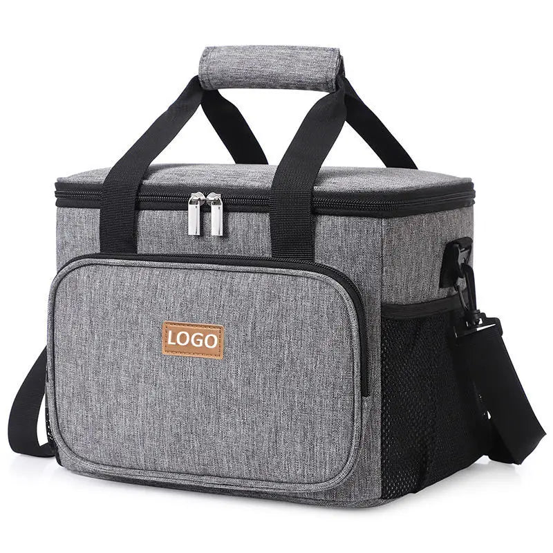 Custom Logo Portable Leakproof Thermal Insulated Lunch Tote Food Delivery Bag Waterproof Oxford Work Picnic Lunchbag for Adult
