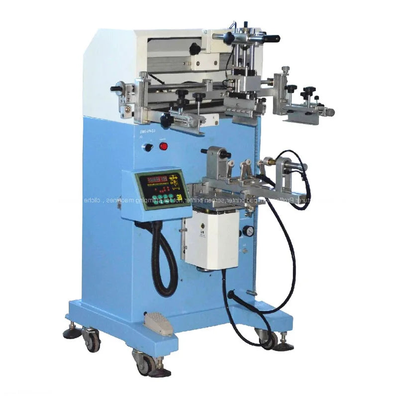Semi Auto Screen Printing Machine for Glass Bottle  Tube Cup