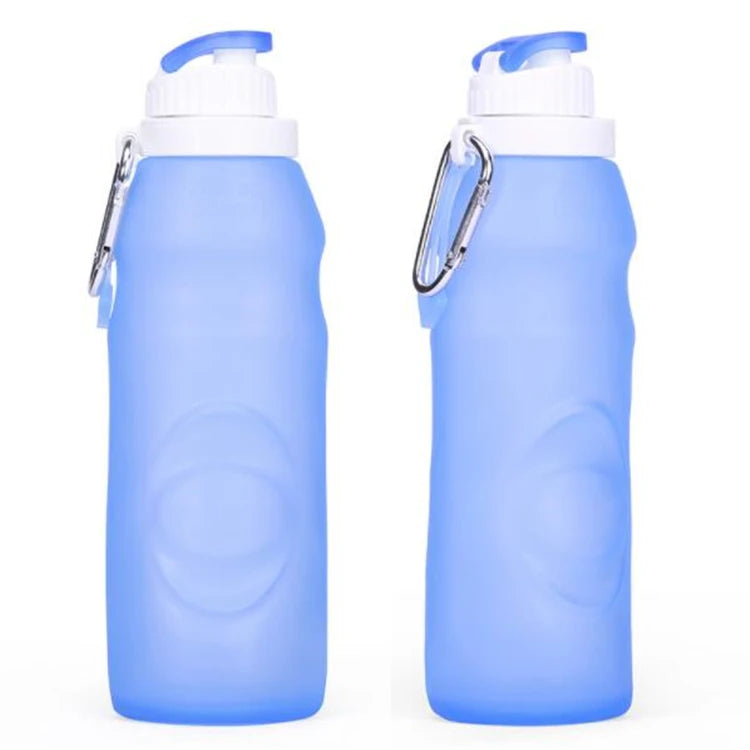 AIHPO6 Products Top Selling BPA Free Sport Squeeze Collapble Portable Folding Collapsible Water Bottle with Clip for Backpack