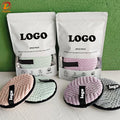 MOQ 100 Custom Logo Water Cleaning Pad Microfiber Pads Cloths Reusable Face Skin Care Makeup Remove Puff Facial Sponges Pads Set