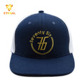 Hot Selling Flat Brim Trucker Hat GORRAS Nylon Mesh for Performance Beach Cycling-Y2K Style Hip Hop Herringbone Terry Fabric
