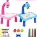 Kids Drawing Projector Toys Educational Painting Toys Learning Desk Easel Toy Led Art Drawing Projector