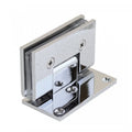A001J Brass 180 Glass Shower Door Hinge-75mm Small Size Non-Adjustable Offset Plate Wall-to-Glass Installation Bathroom Use