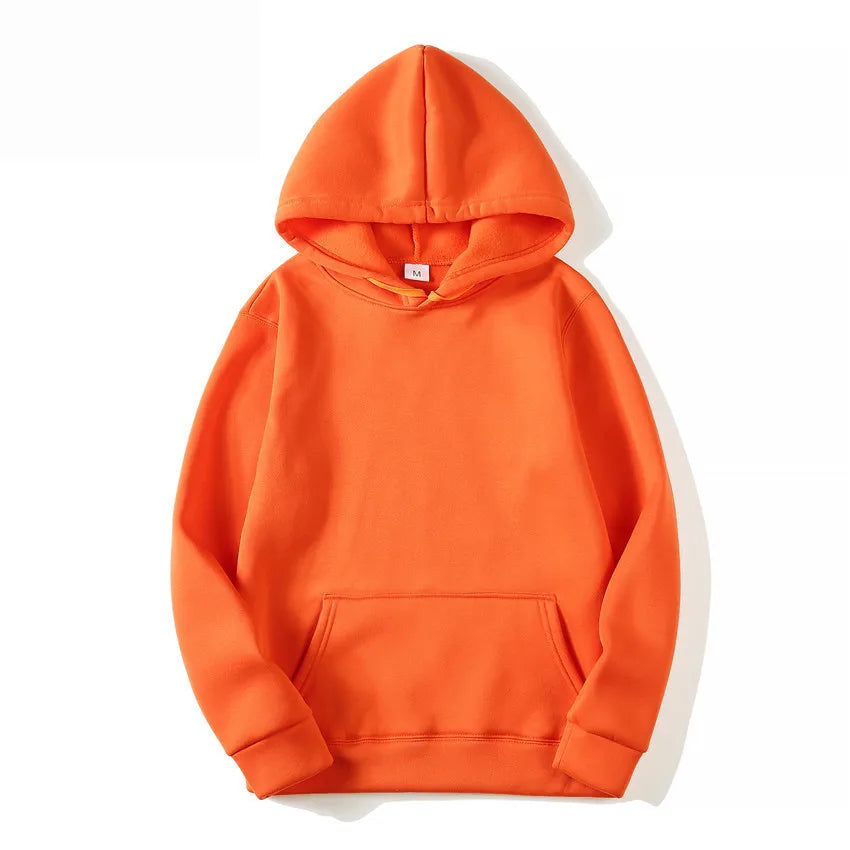Cheapest 12 Colors European Size Soft Warm Fleece OEM Blank Custom Wholesale Pullover Hoodies