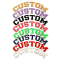 Adhesive Letter Felt Iron on Transfer Designs Custom logo Patch Glitter Varsity Jackets With Letters Chenille Patches