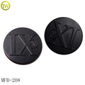 Waterproof Clothing Decorative Shank Button Customized Name Embossed Button Alloy Metal Sewing Buttons for Shirt Accessory